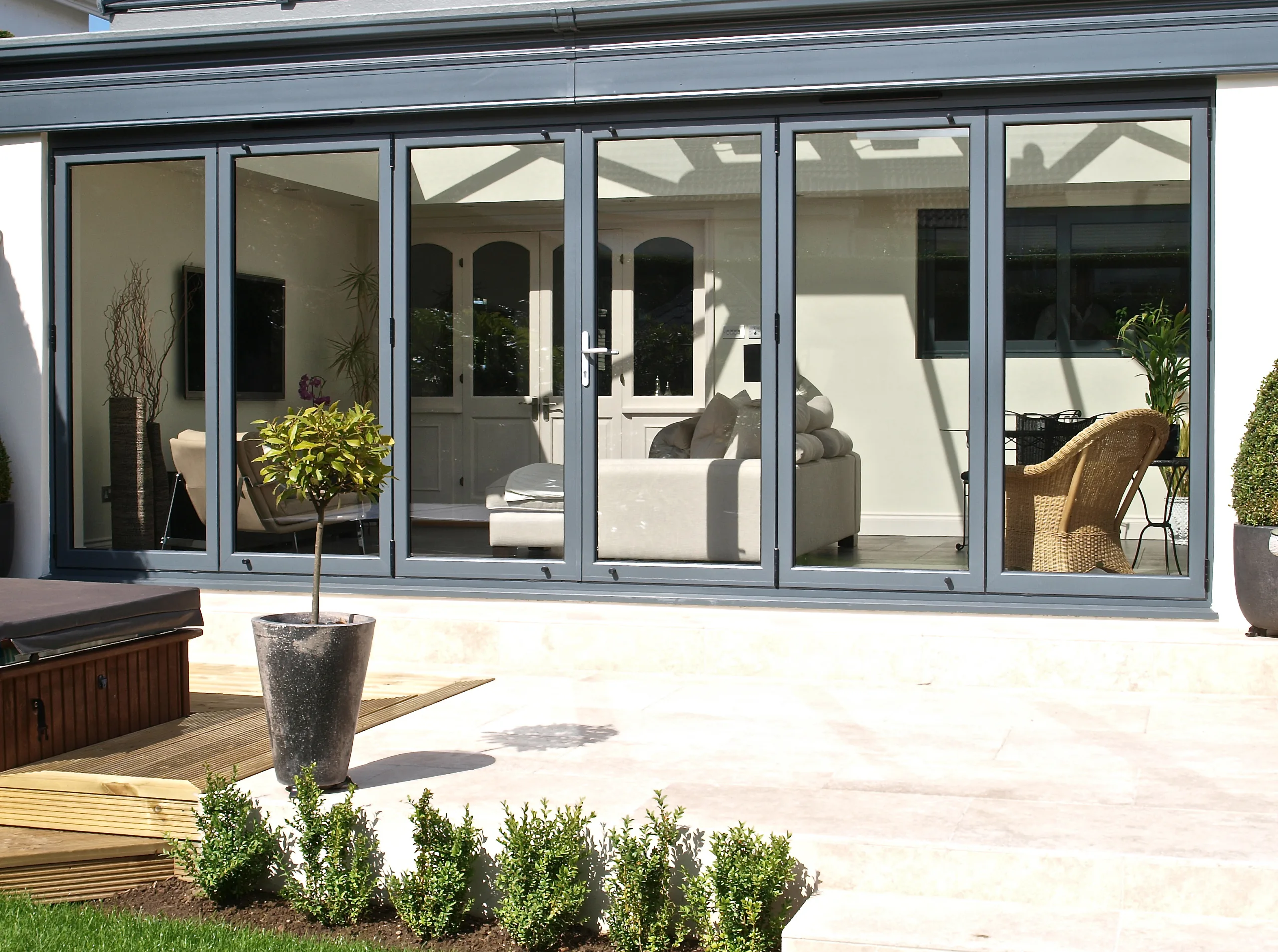 aluminium bi-folding patio doors